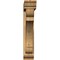 Ekena Millwork Olympic Traditional Rough Sawn Bracket w/ Offset Brace, Western Red Cedar, 6"W x 32"D x 32"H BKT0604X32X32OLY01RWR - alternate 2